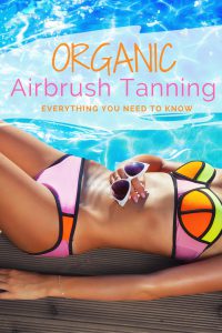 Organic airbrush spray tanning
